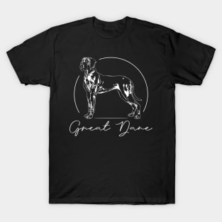 Proud Great Dane dog portrait T-Shirt
